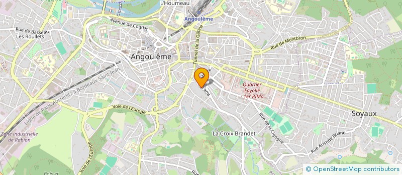 localisation de l'entreprise MADAME ALIENOR BLANDIN DE CHALAIN à ANGOULEME