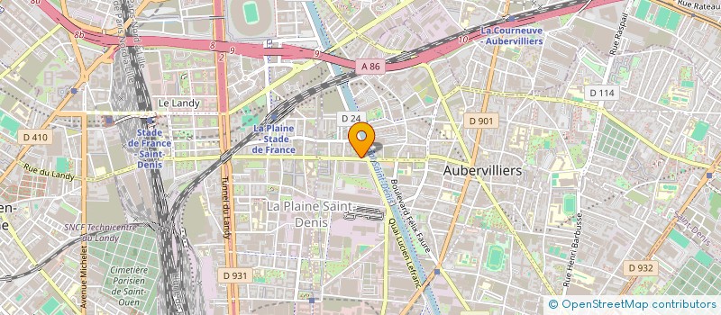 localisation de l'entreprise MADAME ALIENOR DOUBLET à AUBERVILLIERS
