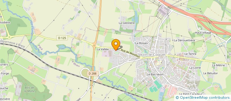 localisation de l'entreprise MADAME ALIENOR FLAGEUL  VEZIN-LE-COQUET