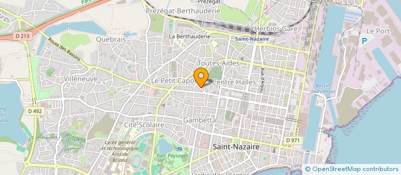 localisation de l'entreprise MADAME ALIENOR HUGUES  SAINT-NAZAIRE