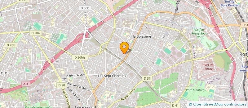 localisation de l'entreprise MADAME ALIENOR LAYET à MONTREUIL