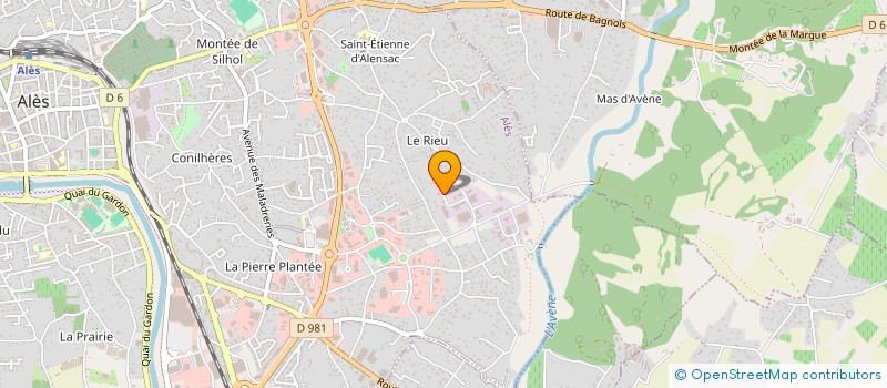 localisation de l'entreprise MADAME ALIENOR LOUIS  ALES