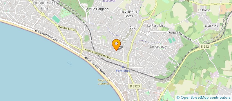 localisation de l'entreprise MADAME ALIENOR PIMPAUD à LA BAULE-ESCOUBLAC