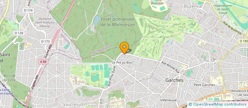 localisation de l'entreprise MADAME ALIETTE BOURGET  VAUCRESSON