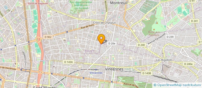 localisation de l'entreprise MADAME ALIETTE CHAUVET à VINCENNES