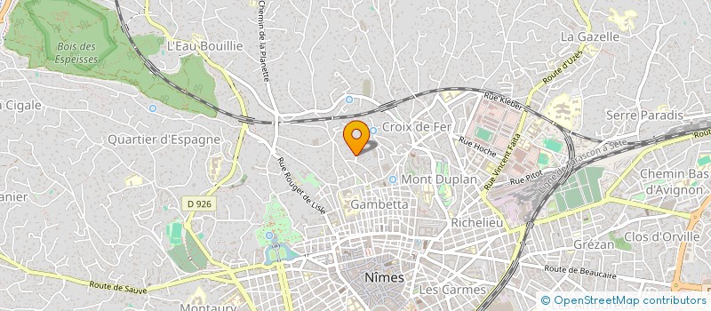 localisation de l'entreprise MADAME ALIETTE GALLET DE VIVIE DE REGIE  NIMES