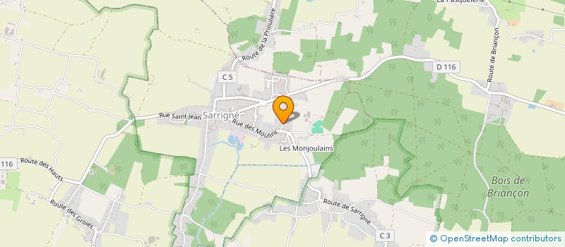 localisation de l'entreprise MADAME ALIETTE GAUD  SARRIGNE