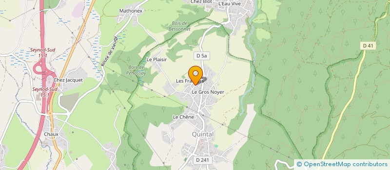 localisation de l'entreprise MADAME ALIETTE JACQUET  QUINTAL