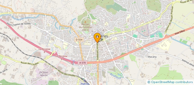 localisation de l'entreprise MADAME ALIETTE RAYBAUD à HYERES