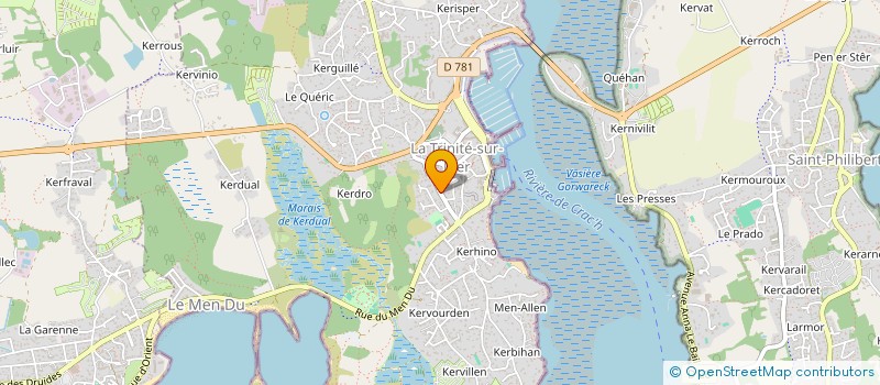 localisation de l'entreprise MADAME ALIHYAA RINTO  LA TRINITE-SUR-MER