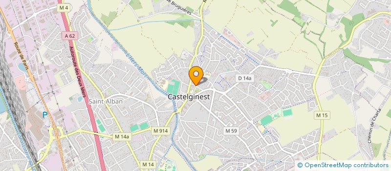 localisation de l'entreprise MADAME ALILECHE MARJORIE  CASTELGINEST