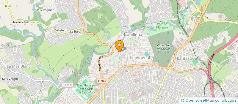 localisation de l'entreprise MADAME ALIMA BAAHMED à LIMOGES
