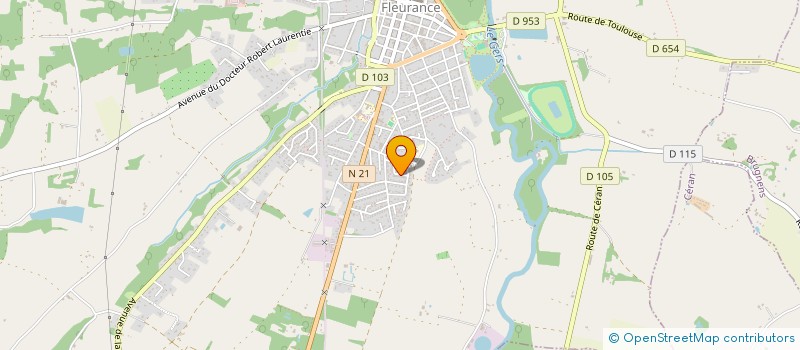 localisation de l'entreprise MADAME ALIMA DEMBELE  FLEURANCE