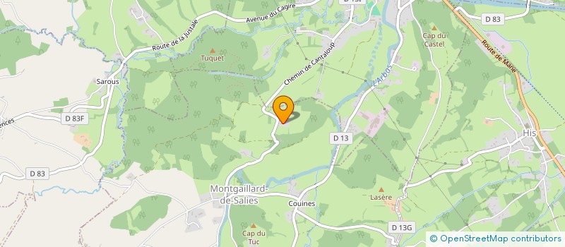 localisation de l'entreprise MADAME ALIMA GUYOT  MONTGAILLARD-DE-SALIES