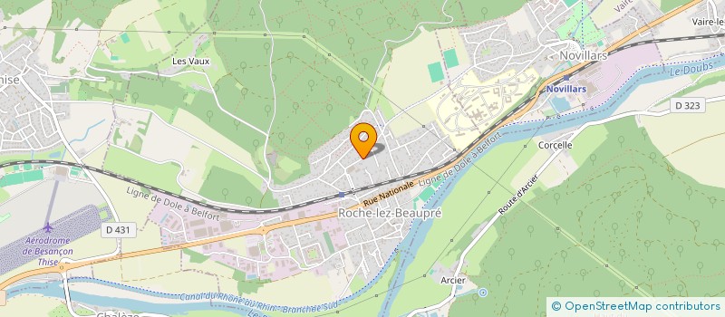 localisation de l'entreprise MADAME ALIMA REZKI  ROCHE-LEZ-BEAUPRE