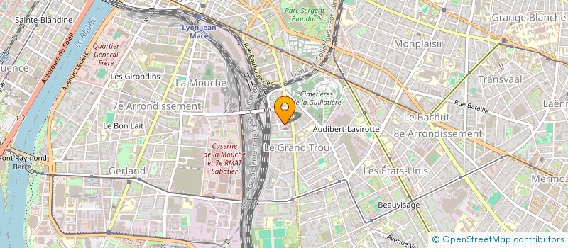 localisation de l'entreprise MADAME ALIMATOU BA  LYON