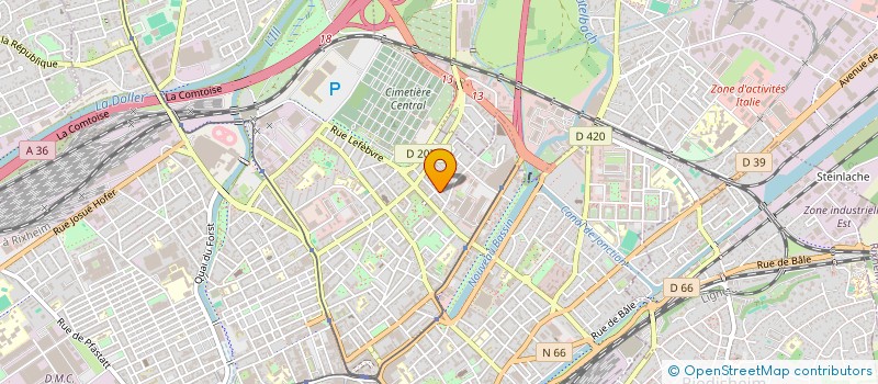 localisation de l'entreprise MADAME ALINA AZIZYAN  MULHOUSE