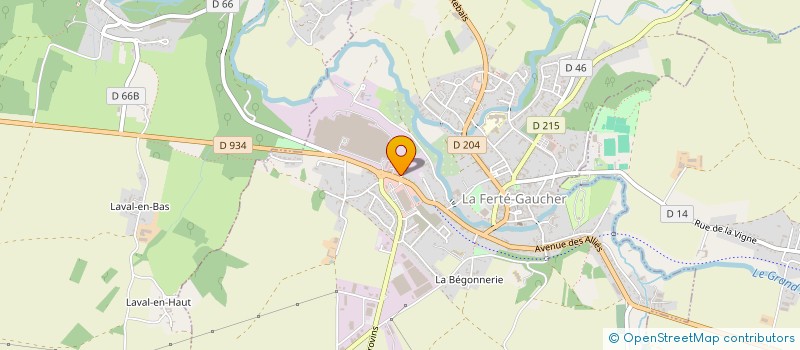 localisation de l'entreprise MADAME ALINA BAICU  LA FERTE-GAUCHER