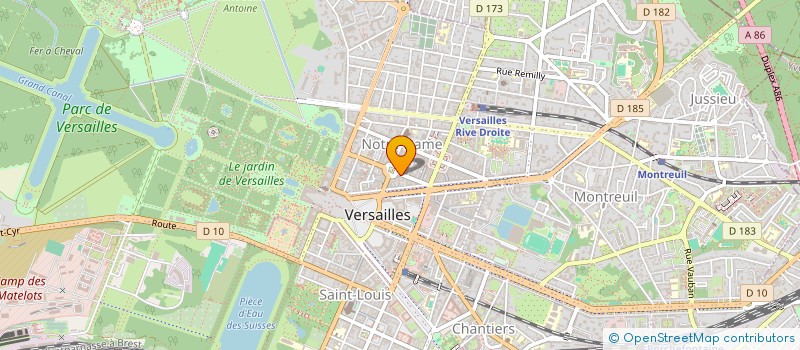 localisation de l'entreprise MADAME ALINA BRUSENTSOVA à VERSAILLES