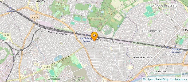 localisation de l'entreprise MADAME ALINA CASAPU à GAGNY