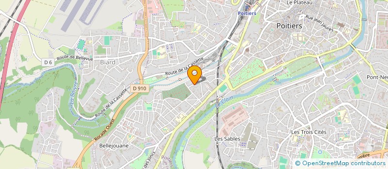 localisation de l'entreprise MADAME ALINA KHVOROSTYANKINA à POITIERS