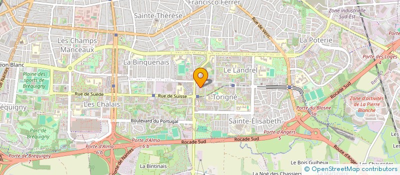 localisation de l'entreprise MADAME ALINA KUTUZOVA  RENNES
