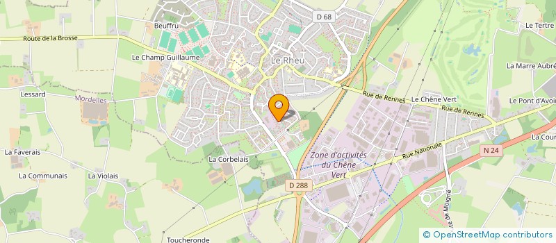 localisation de l'entreprise MADAME ALINA MANUKIAN à LE RHEU