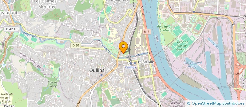 localisation de l'entreprise MADAME ALINA MEZHOVA  OULLINS-PIERRE-BENITE