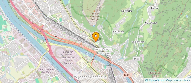 localisation de l'entreprise MADAME ALINA MIHAILESCU  SAINT-MARTIN-LE-VINOUX