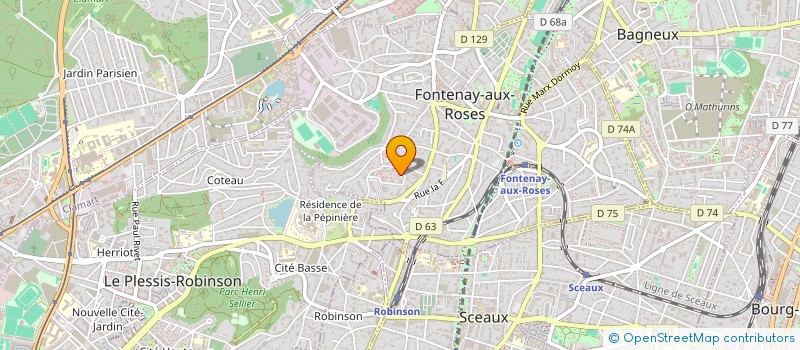 localisation de l'entreprise MADAME ALINA PACURARI à FONTENAY-AUX-ROSES