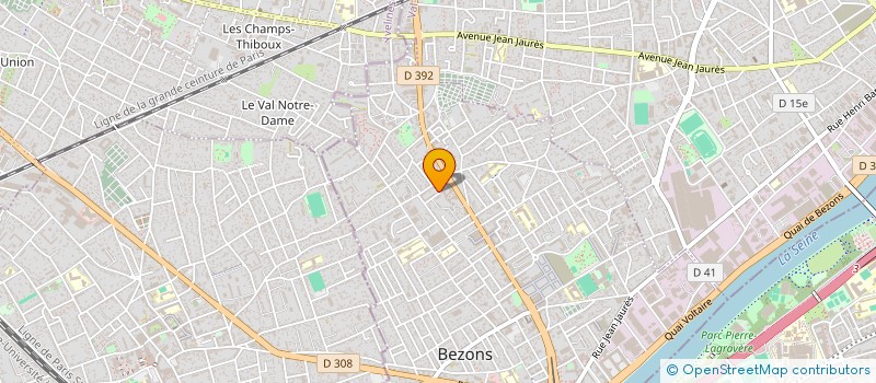 localisation de l'entreprise MADAME ALINA SAS à BEZONS