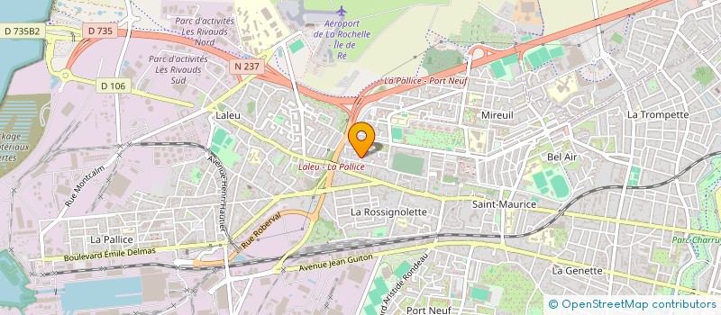 localisation de l'entreprise MADAME ALINE ABEYA  LA ROCHELLE