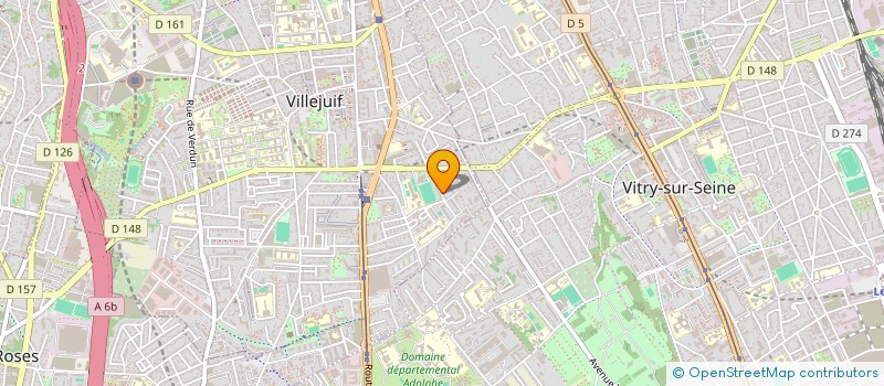 localisation de l'entreprise MADAME ALINE ADNET  VILLEJUIF