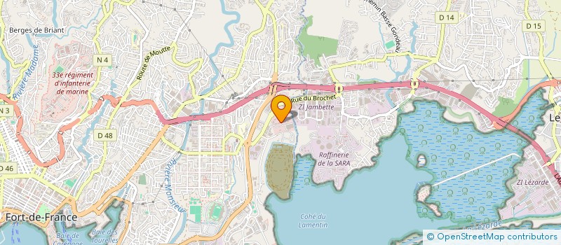 localisation de l'entreprise MADAME ALINE AGRICOLE  FORT DE FRANCE