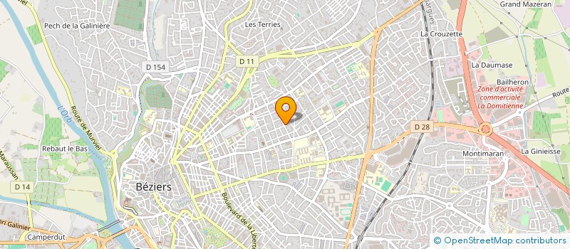 localisation de l'entreprise MADAME ALINE ALGUDO à BEZIERS