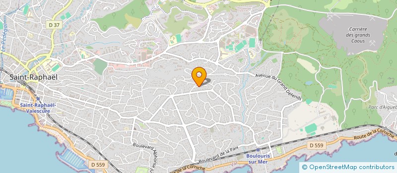 localisation de l'entreprise MADAME ALINE ALMEIDA  SAINT-RAPHAEL