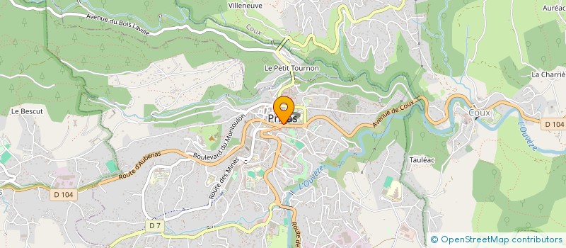 localisation de l'entreprise MADAME ALINE ALVES DE JESUS à PRIVAS