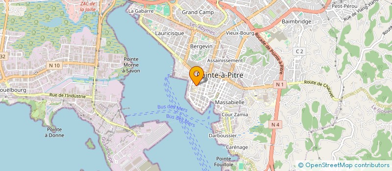 localisation de l'entreprise MADAME ALINE ANDRE  POINTE A PITRE