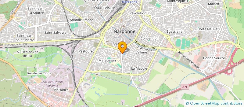localisation de l'entreprise MADAME ALINE ANDUZE à NARBONNE