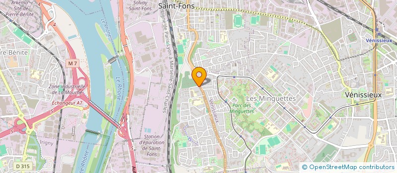 localisation de l'entreprise MADAME ALINE APARECIDA DE SOUZA ALVES  SAINT-FONS