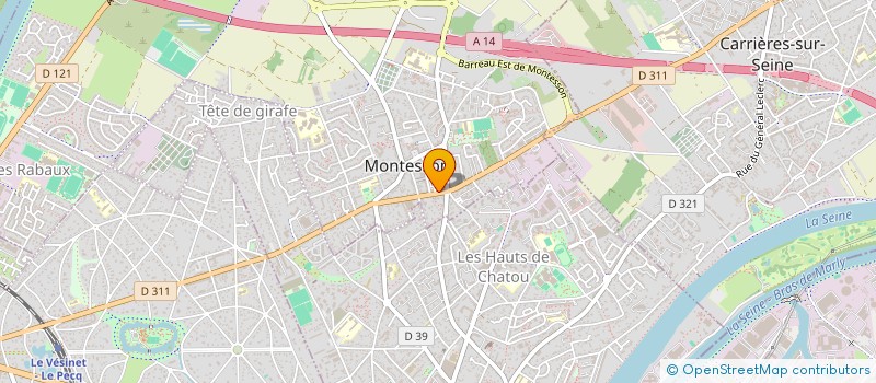 localisation de l'entreprise MADAME ALINE ASSUIED  MONTESSON