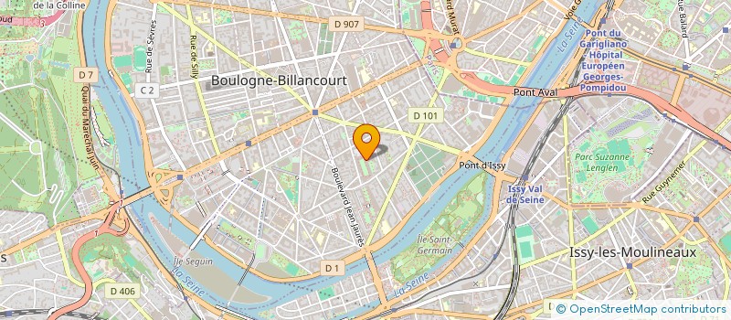 localisation de l'entreprise MADAME ALINE ATTICA à BOULOGNE-BILLANCOURT