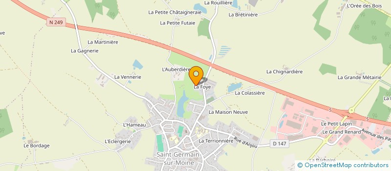 localisation de l'entreprise MADAME ALINE AUDEBEAU  SEVREMOINE