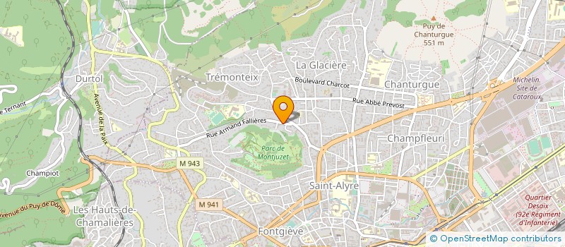 localisation de l'entreprise MADAME ALINE AUGE  CLERMONT-FERRAND