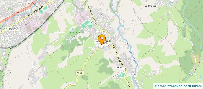 localisation de l'entreprise MADAME ALINE AULANIER  SAINT-PAUL-EN-JAREZ