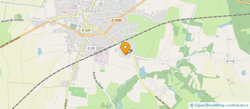 localisation de l'entreprise MADAME ALINE AUMAITRE  LEZOUX