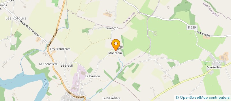 localisation de l'entreprise MADAME ALINE AUVRAY à PUTANGES-LE-LAC