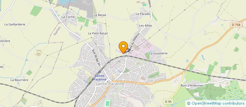 localisation de l'entreprise MADAME ALINE BARON à SAINTE-PAZANNE