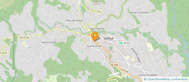localisation de l'entreprise MADAME ALINE BARRIERA à VENCE