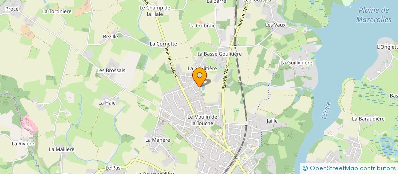 localisation de l'entreprise MADAME ALINE BAUDON à SUCE-SUR-ERDRE